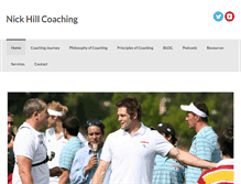 Tablet Screenshot of nickhillcoaching.com
